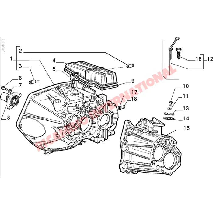 Gearbox Input Shaft Support & Seal - Lancia Thema - Gearbox