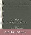 Grace in Every Season Spiral Study Mockup with a banner on the bottom that says Digital Study