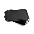 Black rectangular metal container with lid and handles, branded with "GF" logo.