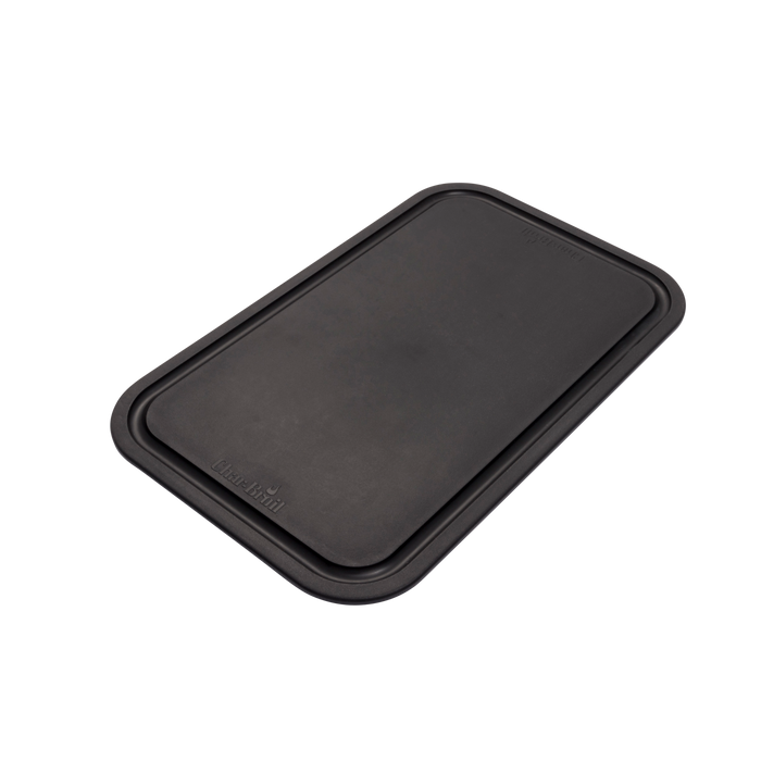 Black rectangular lid with "Char-Broil" branding.