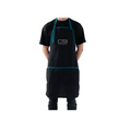 Black apron with teal trim and Char-Broil logo.