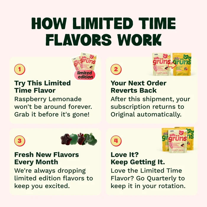 Grüns Kids Raspberry Lemonade