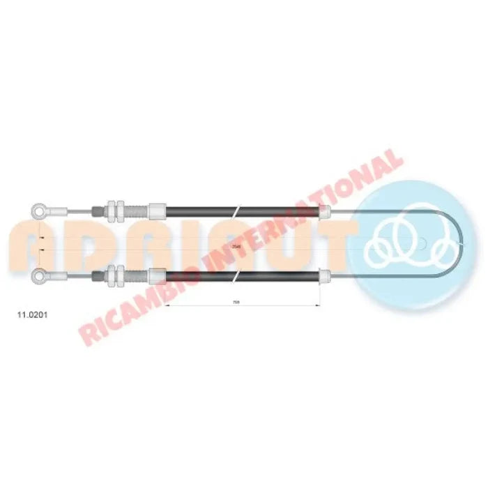Handbrake Cable - Classic Fiat 500 - Brakes