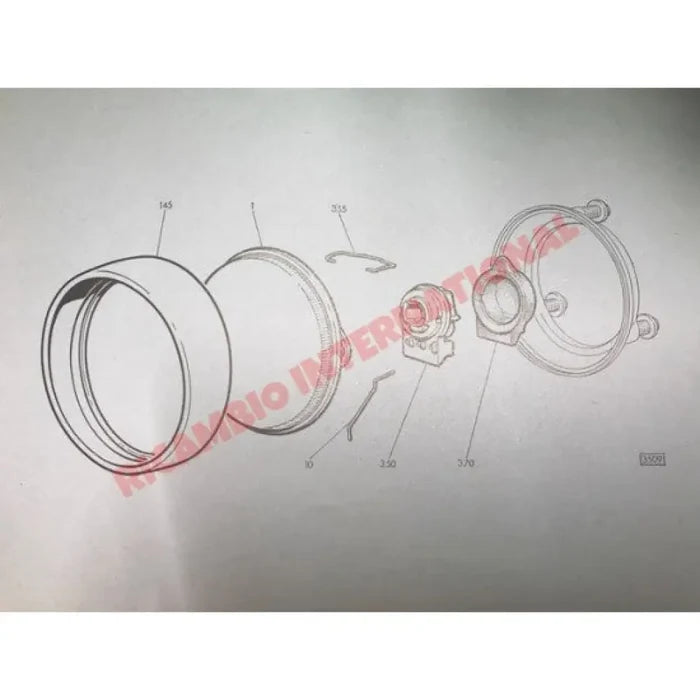 Head Lamp Bulb Holder - Classic Fiat 500 - Lights - Lamps and Lenses