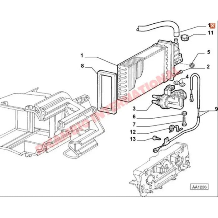Heater Valve - Fiat Seicento - Heating & Cooling