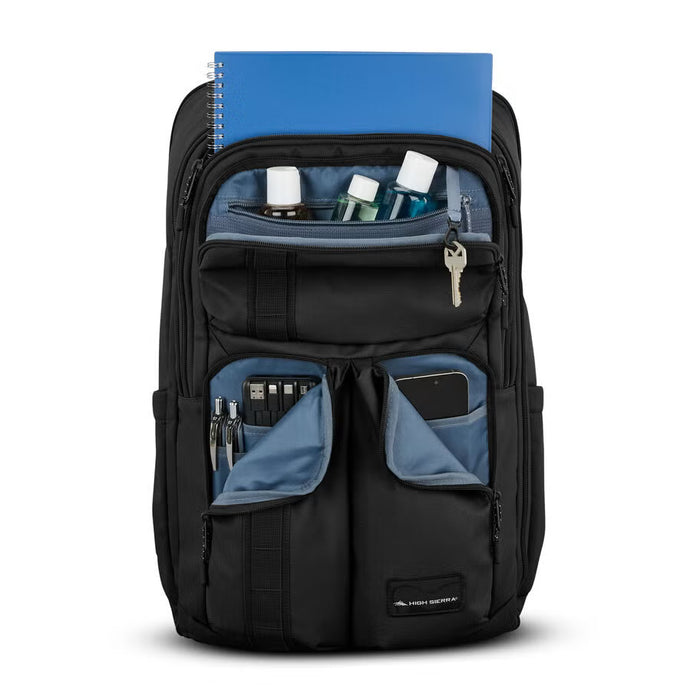 High Sierra Lineage Travel Backpack 159419 Black