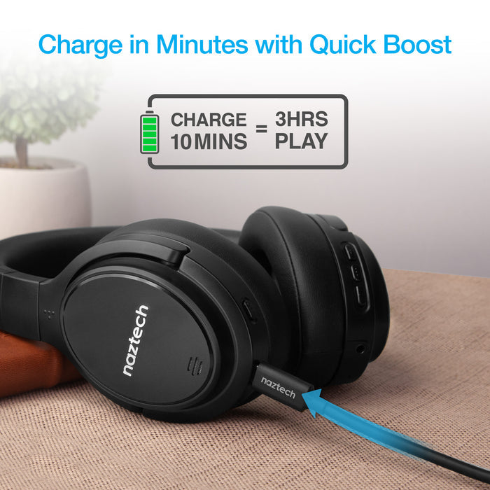 Hypercel Naztech DRIVER ANC1000 Wireless Headphones Black 15136