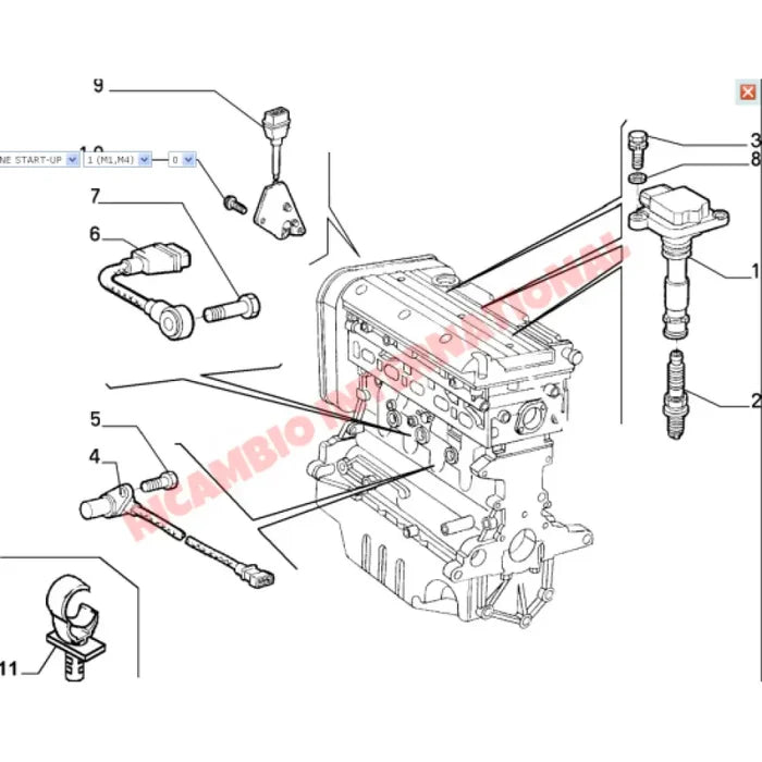 Ignition Coil - Fiat Coupe Bravo Marea - Ignition & Electronic Parts