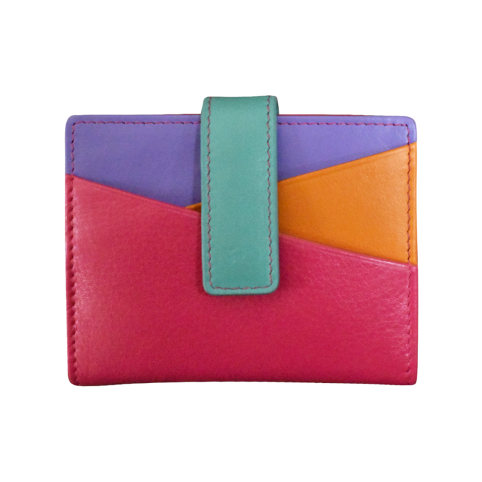 ILI 7803 Mini Asymetric RFID Leather Card Wallet with Tab