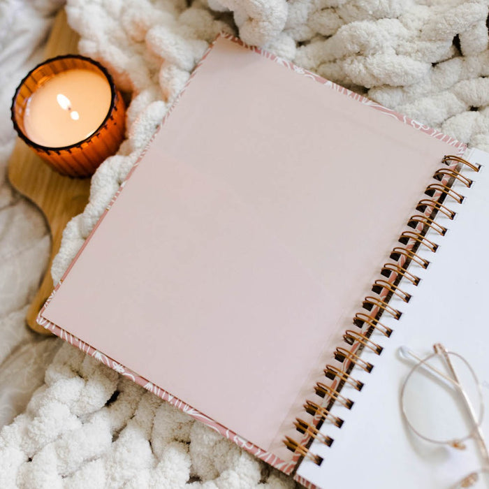 Bible study journal with Inside cover with pocket for notes