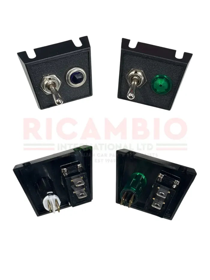 Interior Switch Panel Assorted - Fiat,Lancia Alfa Romeo,Autobianchi - Switch + Green Light - Interior Switches