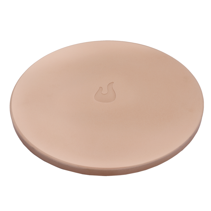 Beige Apple MagSafe Charger with rounded edge and logo.