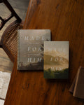 Made for him His and Her Bundle on a wooden table