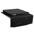 Black Char-Broil grill cover with brand logo.