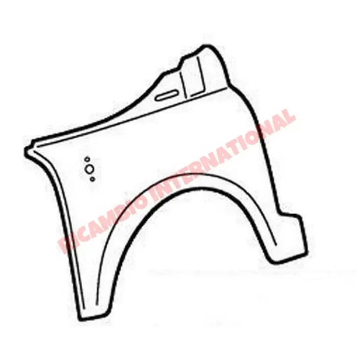 N/S Left Wider Outer Front Wing Arch - Fiat 126 - Body Parts