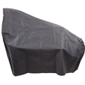 Black waterproof outdoor furniture cover for patio set.