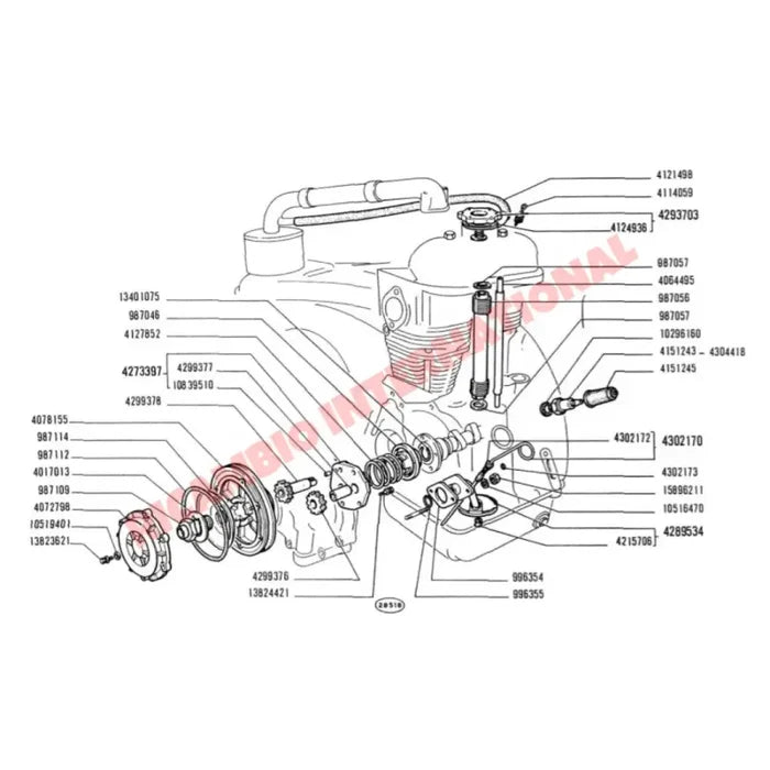 Oil Pump Pickup - Classic Fiat 500 - Air and Oil System