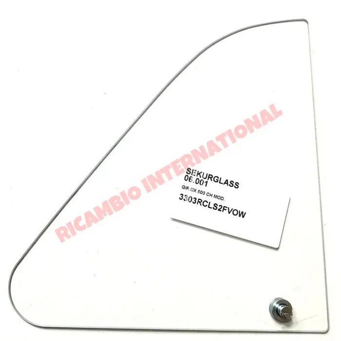 O/S Right Hand Front Quarter Light Glass - Classic Fiat 500 - Glass & Associated Parts