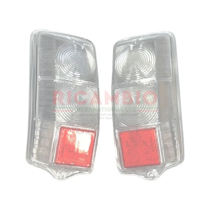Pair of Clear Rear Lenses - Classic Fiat 500 - Lights - Lamps and Lenses