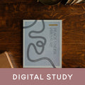 Peace Under Pressure Study Cover on a wooden table next to a closed journal With a banner that says Digital Study