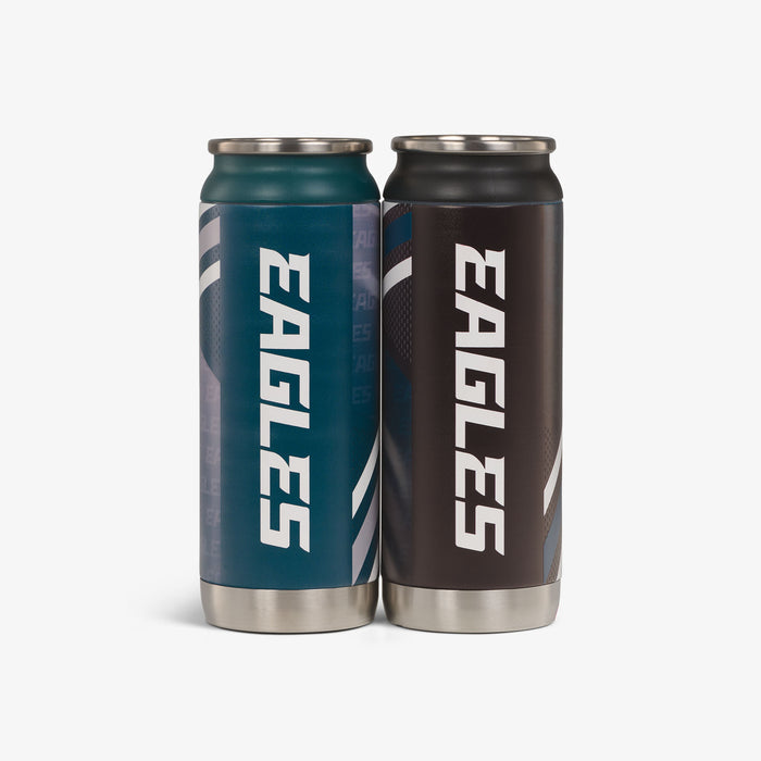 Back View | Philadelphia Eagles Home & Away 16 Oz Can 2-Pack::::Durable stainless steel
