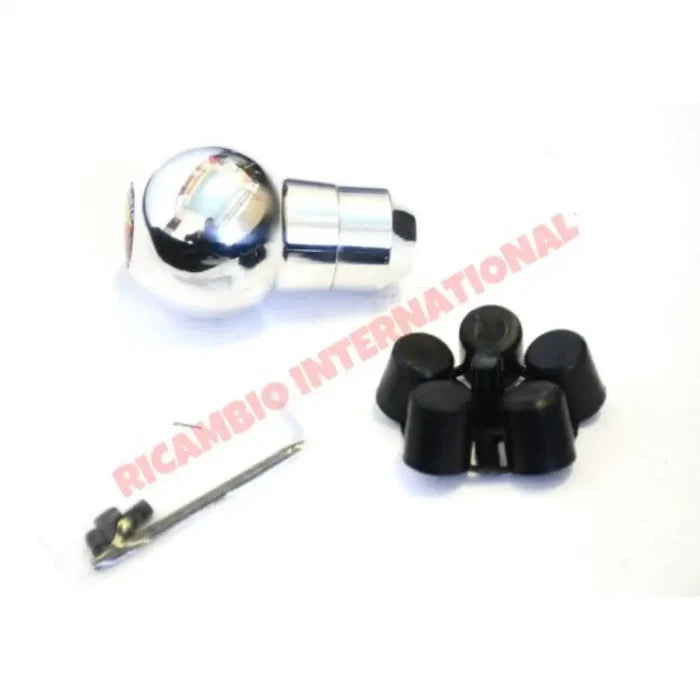 Polished Chrome Abarth Gear Knob - Classic Fiat 500,126,600,850 - Interior Trim