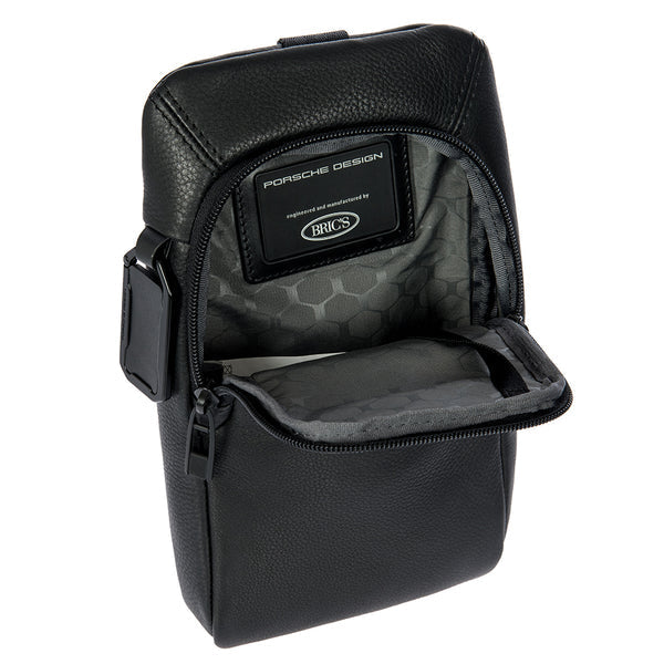 Porsche Design by Bric's Leather Crossbody Bag OHL01538.001 Black