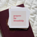 Prayers for Friendship verse cards for Christian women or men