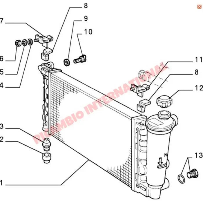 Radiator - Classic Fiat Panda - Heating and Cooling