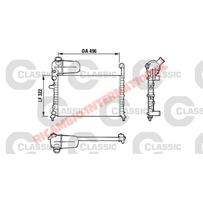 Radiator - Fiat Tipo,Tempra - Tipo & Tempra