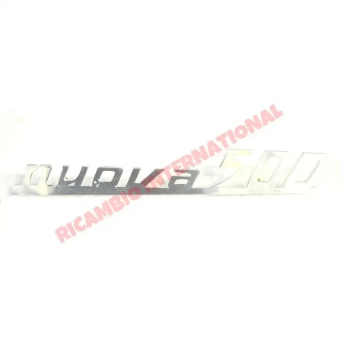 Rear ’500 Nuova’ Badge (aluminium) - Classic Fiat 500 - Classic Fiat 500 Parts & Spares