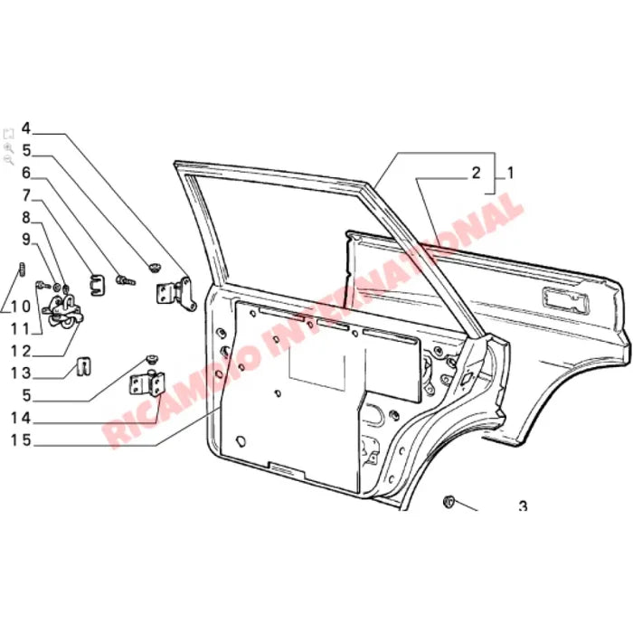 Rear Door Check Strap - Lancia Delta Integrale,Evolution - Handles - Locks and Catches