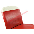 Red & Ivory Seat Covers Set - Classic Fiat 500 - Seat Covers - Padding and Seat Spring