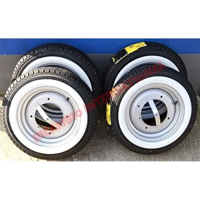 ONE Road Wheel Tyre Inner Tube & White Wall Trim - Classic Fiat 500 - Classic Fiat 500 Parts & Spares