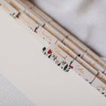 Floral Bible tabs with a script.