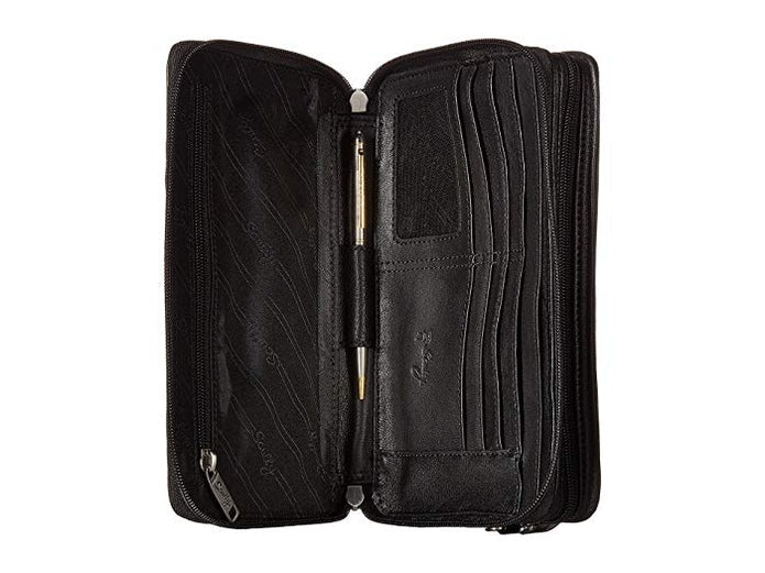 Scully Leather Mens Bag 36-11-25 in Chocolate Brown