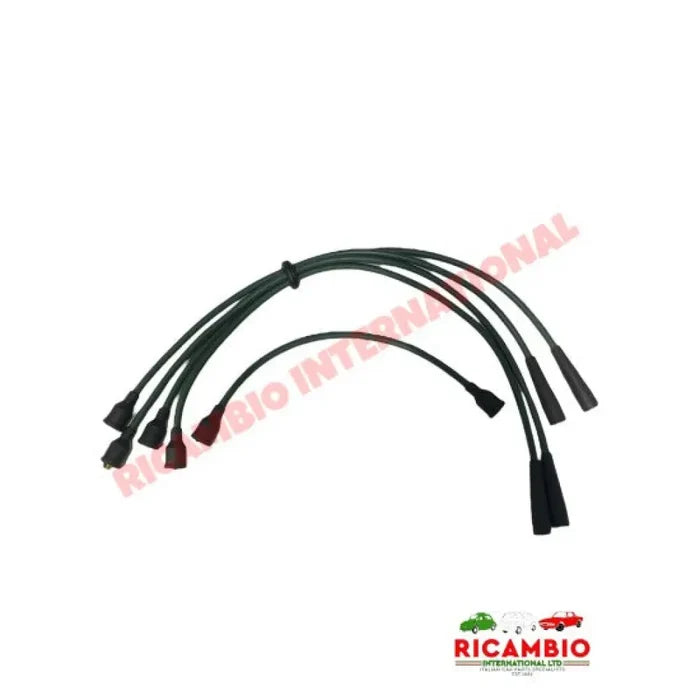Set of Ignition HT Leads (GREEN) - Fiat 1300,1500 - Ignition & Electrical Items
