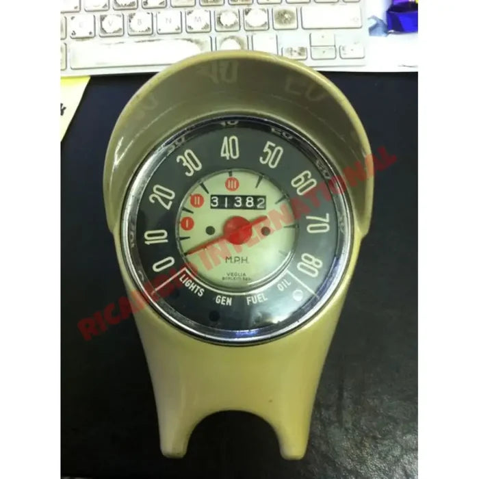 Speedo Back Plate (Km/h) - Classic Fiat 500 - Classic Fiat 500 Parts & Spares