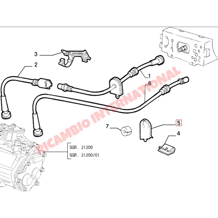 Speedo Cable - Fiat Cinquecento - Cables and Clips