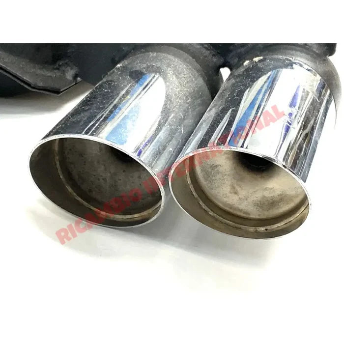 Sports Exhaust TWIN CHROME Pipes - Classic Fiat 500 126 - 594cc/650cc Exhaust