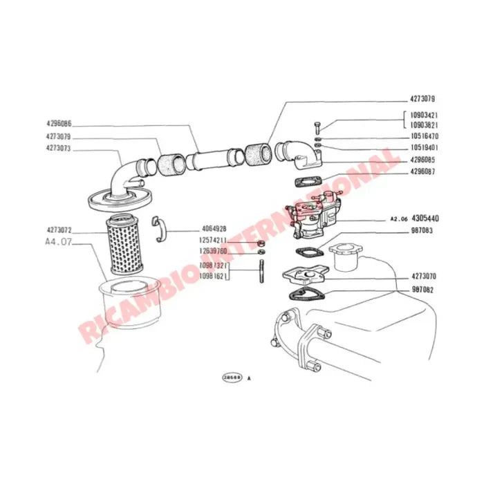 Sports Performance Air Filter Kit - Classic Fiat 500 126 - Fuel System
