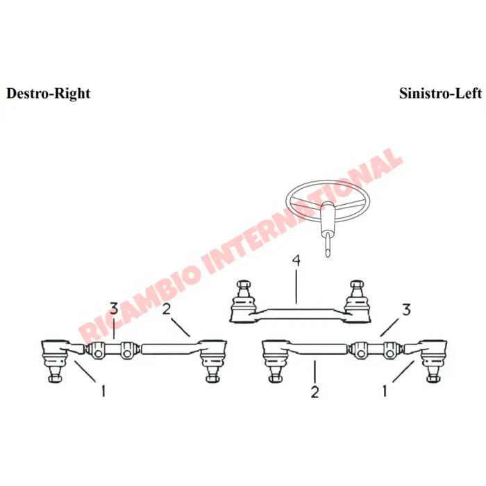 Steering Joint Assembly Kit - Fiat 1100 - Steering