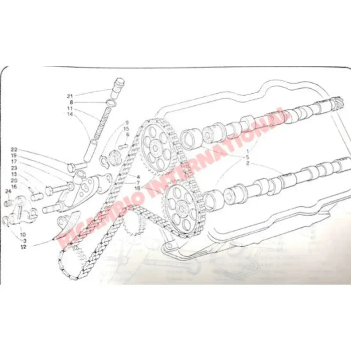 Timing Chain & Shoe Kit - Lancia Fulvia - Lancia Fulvia Engine Components