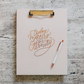 photo of pad folio with pen