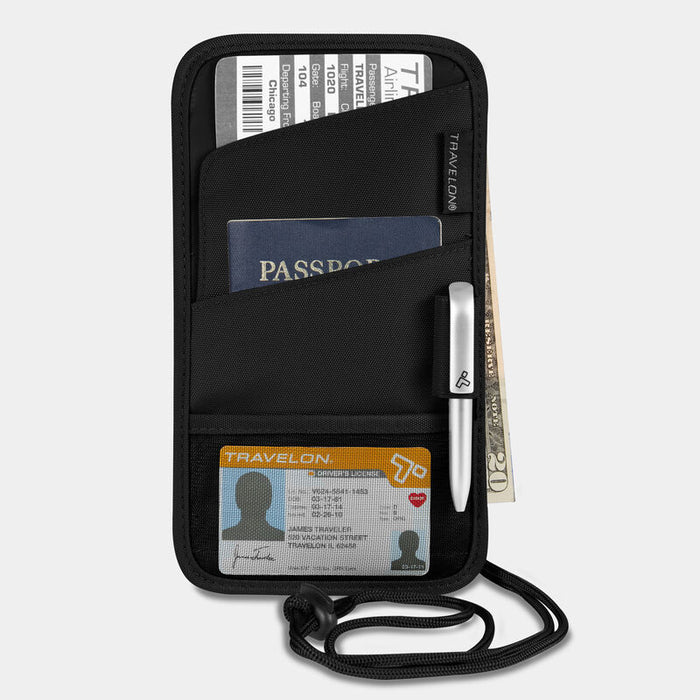 Travelon ID & Boarding Pass Holder 42763 Black