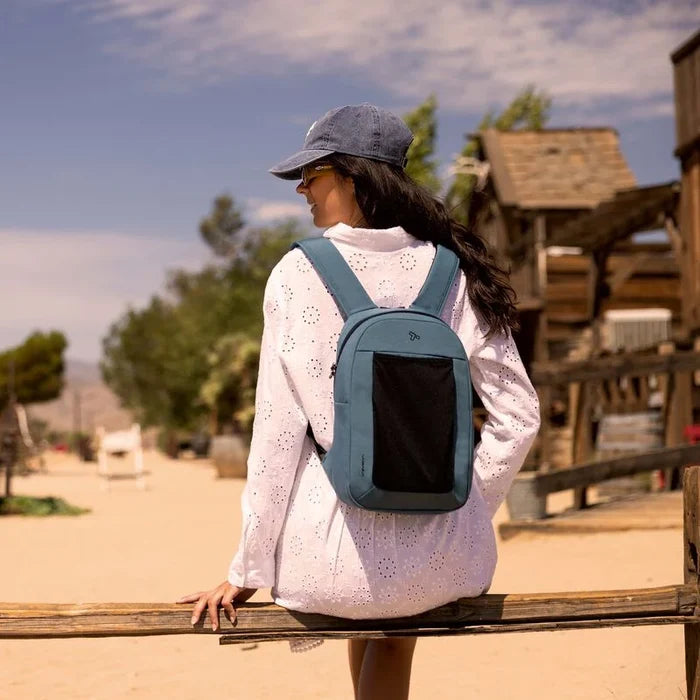 Travelon The Voyages Anti-Theft Small Backpack with XL Water Bottle Pocket 43672