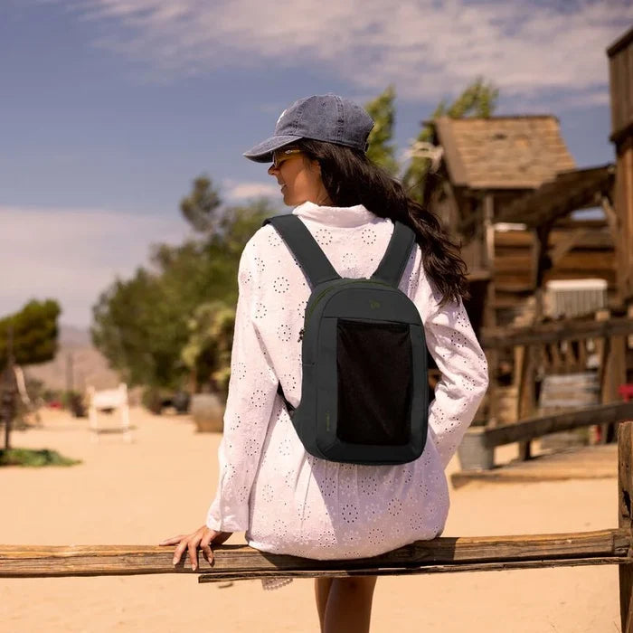 Travelon The Voyages Anti-Theft Small Backpack with XL Water Bottle Pocket 43672