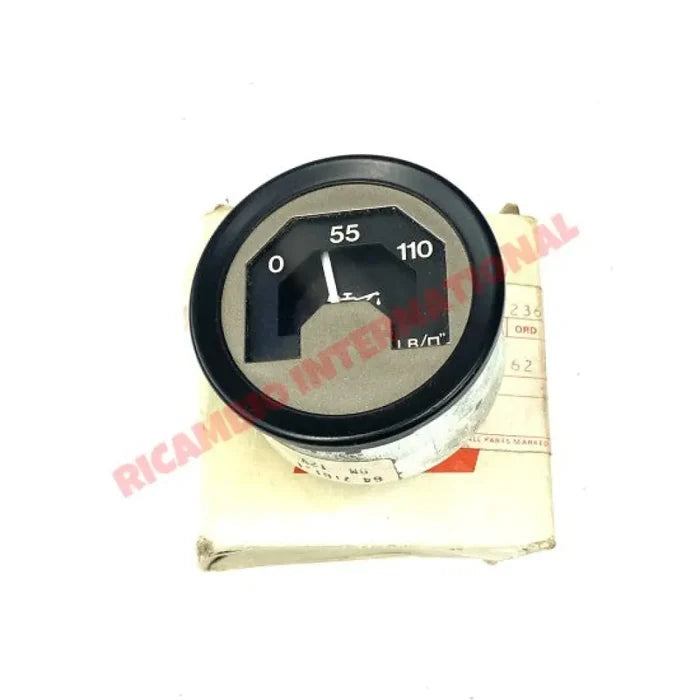 Veglia Oil Pressure Gauge - Classic Fiat 500,126,127,128 - Ignition and Electrical System