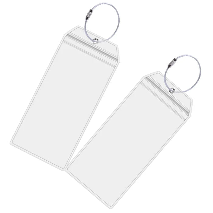 Voltage Valet Cruise Luggage Tags 2 Pack TLT-031 Clear