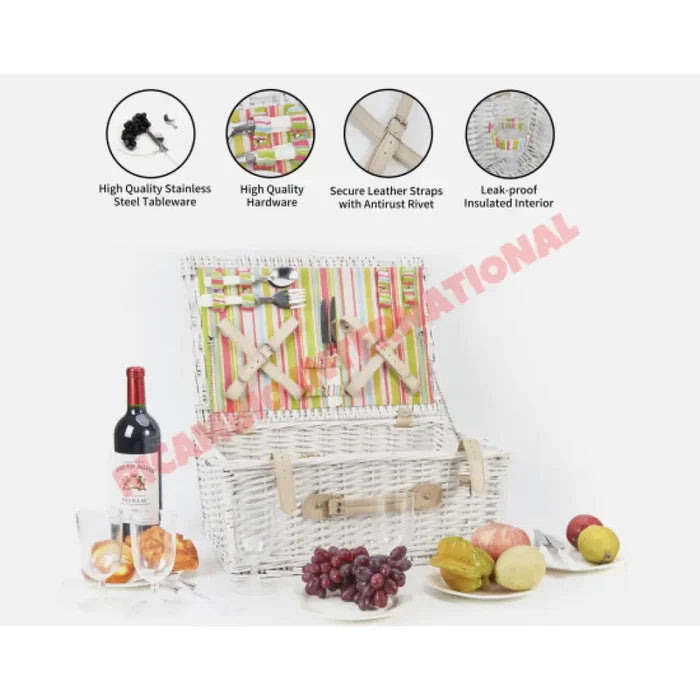 Wicker Picnic Hamper 4 Person - Classic Fiat 500,600 - Exterior Parts and Trim